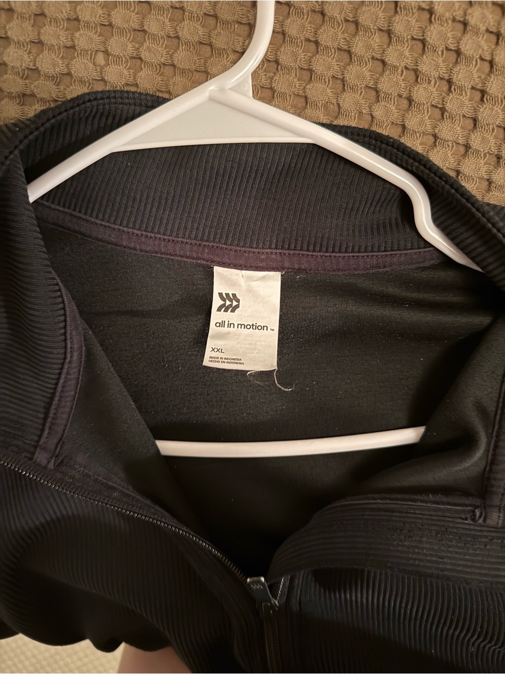 all in motion Black Half-Zip Cowl Sweatshirt - Picture 2 of 2